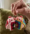 Pig in a Granny Square Blanket Amigurumi Pattern step 4 - final assembly and finishing