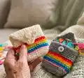 Pixie pocket Pouch Pattern step 1 - construction progress
