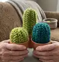 Cactus Amigurumi Pattern step 1 - construction progress