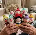 Snow White & Seven Dwarfs Amigurumi Pattern step 4 - final assembly and finishing