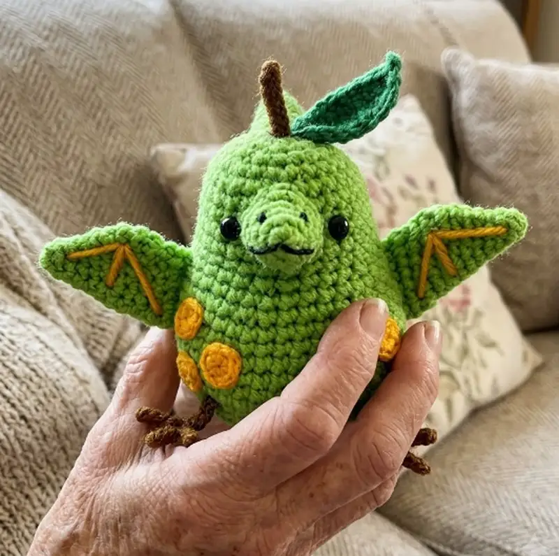 Complimentary Intermediate crochet pattern: Pearodactyl Amigurumi Pattern - Simple to follow guide