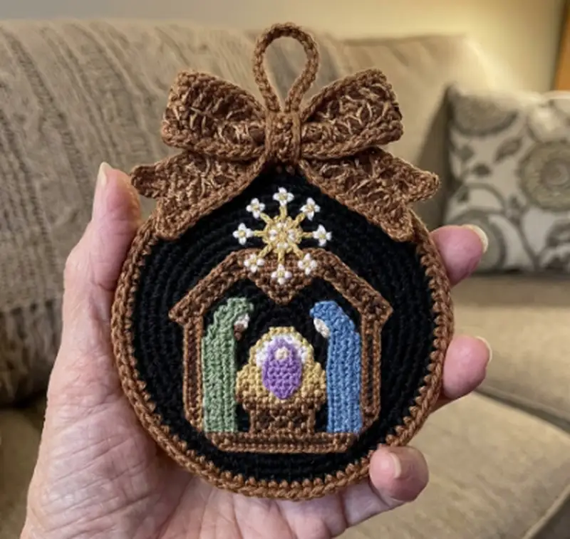 Complimentary Intermediate crochet pattern: God With Us Cross Stitch Pattern - Simple to follow guide