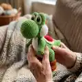 Yoshi Amigurumi Pattern step 1 - construction progress