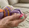 Spinderella the Spider Amigurumi Pattern step 2 - assembly progress