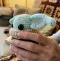 Baby Alien Amigurumi Pattern step 2 - assembly progress