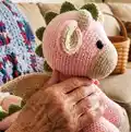 Mini Dragon Amigurumi Pattern step 2 - assembly progress