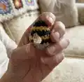 Crochet bumblebees Amigurumi Pattern step 2 - assembly progress