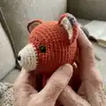 Red Fox Amigurumi Pattern step 3 - details and accessories