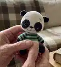 Panda Amigurumi Pattern step 4 - final assembly and finishing