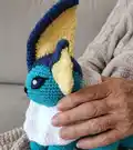 Vaporeon Amigurumi Pattern step 3 - details and accessories