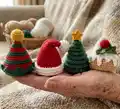 Christmas Hats for Mini Penguins Amigurumi Pattern step 4 - final assembly and finishing