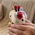 Spring Kitty Amigurumi Pattern step 3 - details and accessories
