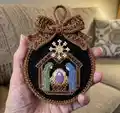 God With Us Cross Stitch Pattern step 4 - final assembly and finishing