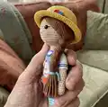 Emma Doll Amigurumi Pattern step 3 - details and accessories