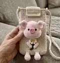 Pig Phone Pouch Pattern step 4 - final assembly and finishing