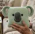 Koala Pillow Amigurumi Pattern step 1 - construction progress