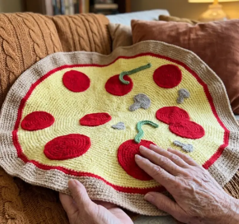 Complimentary Intermediate crochet pattern: Pizza Blanket Amigurumi Pattern - Simple to follow guide