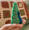 Peacock Amigurumi Pattern step 2 - assembly progress