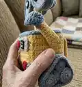 WALL-E Amigurumi Pattern step 2 - assembly progress