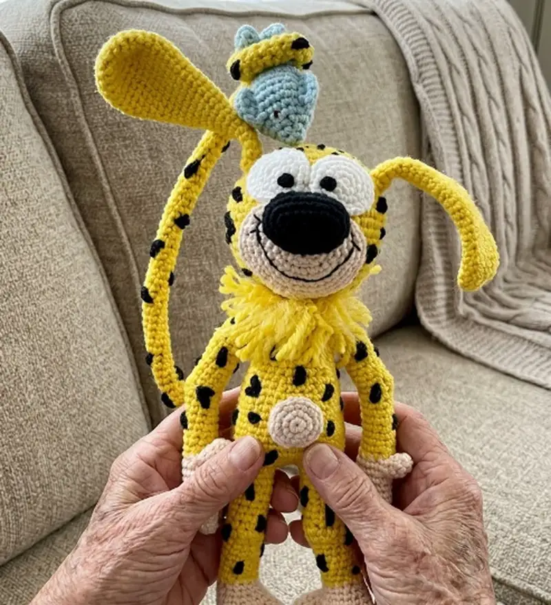 Quality crochet pattern: Marsupilami Amigurumi Pattern - Intermediate level guide with complete instructions