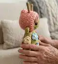The Whimsy Folks Amigurumi Pattern step 2 - assembly progress