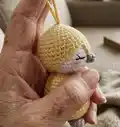 Keychain Mini Penguin Amigurumi Pattern step 2 - assembly progress
