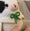 Milk Cow Amigurumi Pattern step 3 - details and accessories