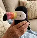 Toucan Amigurumi Pattern step 4 - final assembly and finishing