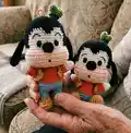 Standing and Sitting Goofy Amigurumi Pattern step 4 - final assembly and finishing