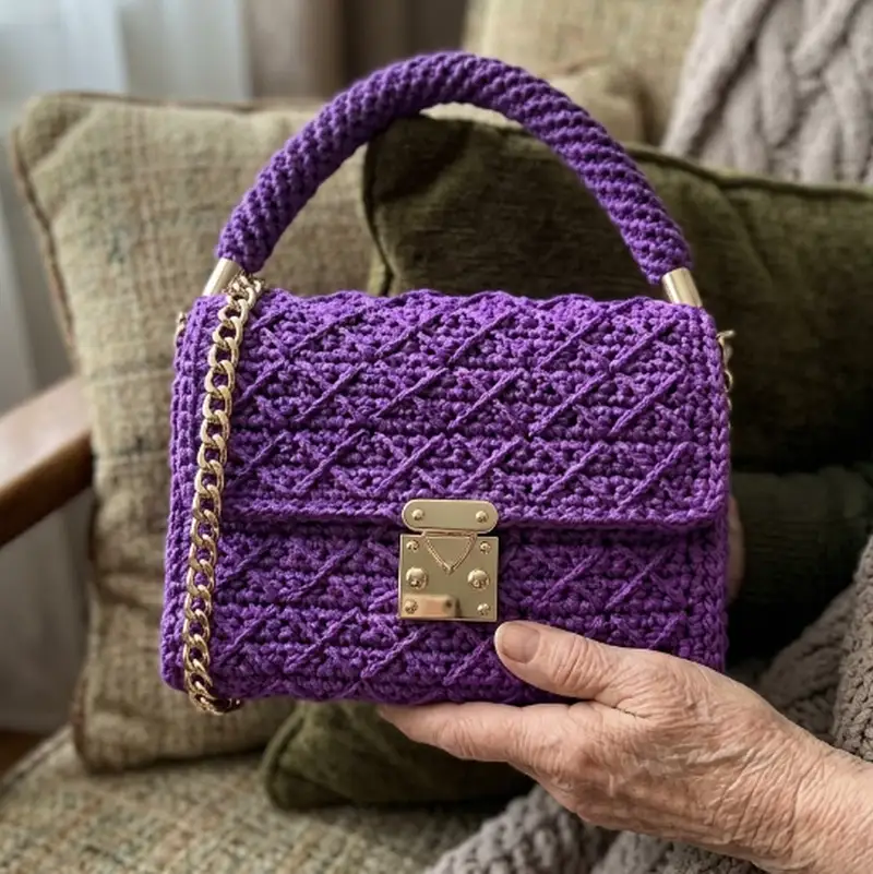 Quality crochet pattern: Canvas Handbag Pattern - Intermediate level guide with complete instructions
