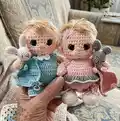 Baby dolls Amigurumi Pattern step 1 - construction progress