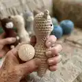 The Bowling Llama Amigurumi Pattern step 3 - details and accessories
