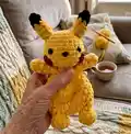 Pika the Electric Mouse Amigurumi Pattern step 4 - final assembly and finishing