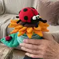 Sunflower Stacking Toy Amigurumi Pattern step 1 - construction progress
