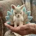 Fuyuko The Kitsune Amigurumi Pattern step 1 - construction progress