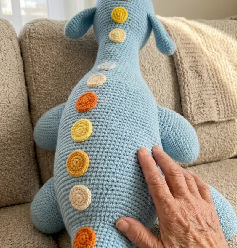 Complimentary Intermediate crochet pattern: Cuddly Nessie Monster Amigurumi Pattern - Simple to follow guide