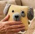 Pillow-dog Amigurumi Pattern step 1 - construction progress
