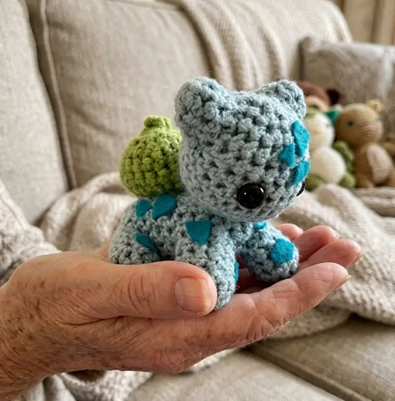 Complimentary Intermediate crochet pattern: Bulbasaur Crochet Amigurumi Pattern - Simple to follow guide