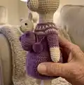 Lamas Amigurumi Pattern step 2 - assembly progress