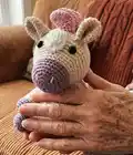 Neon the Horse Amigurumi Pattern step 1 - construction progress