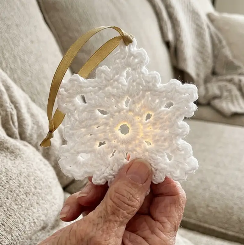 Quality crochet pattern: Snowflake Ornament Pattern - Beginner Friendly level guide with complete instructions