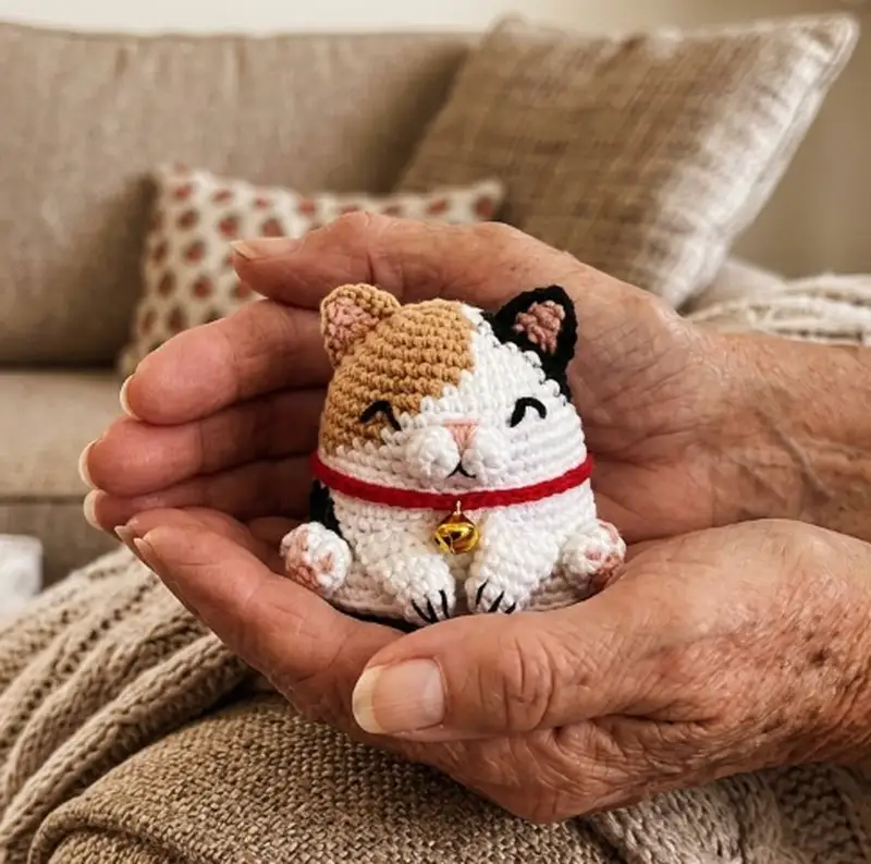 Complimentary Intermediate crochet pattern: Calico Cat Amigurumi Pattern - Simple to follow guide