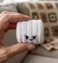Angry TP Cal Amigurumi Pattern step 3 - details and accessories