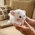 My little Cat Amigurumi Pattern step 1 - construction progress