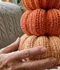 Pumpkin Plush Hat Pattern (crochet) Pattern step 3 - details and accessories