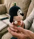 Standing and Sitting Goofy Amigurumi Pattern step 3 - details and accessories