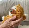 Samantha the Sloth Amigurumi Pattern step 2 - assembly progress