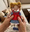 DOLL ELIZA Amigurumi Pattern step 1 - construction progress