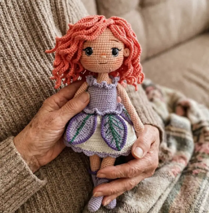 Complimentary Intermediate crochet pattern: Iris Doll Amigurumi Pattern - Simple to follow guide