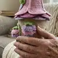 Floral Fairy House Pattern step 2 - assembly progress